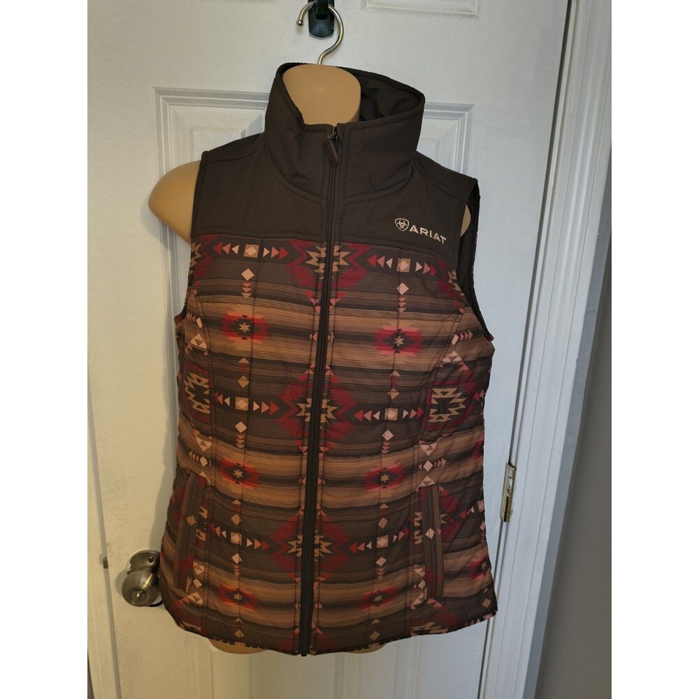 Ariat R.E.A.L. Crius Insulated Vest Size M Mirage Southwest Print